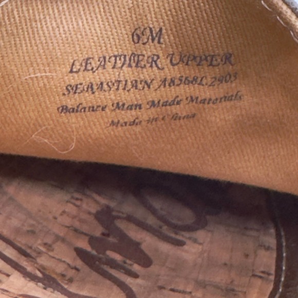 Sam Edelman | Women | Sebastian Leather Fur Leopard Slip On Boat Shoes | 6 M - Picture 13 of 13